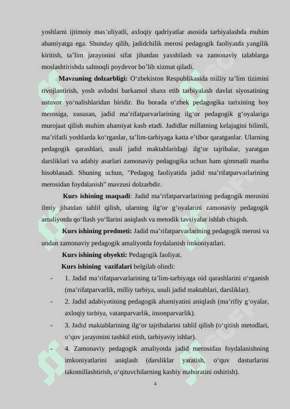 Pedagog faoliyatida jadid ma’rifatparvarlarining merosidan foydalanish 4