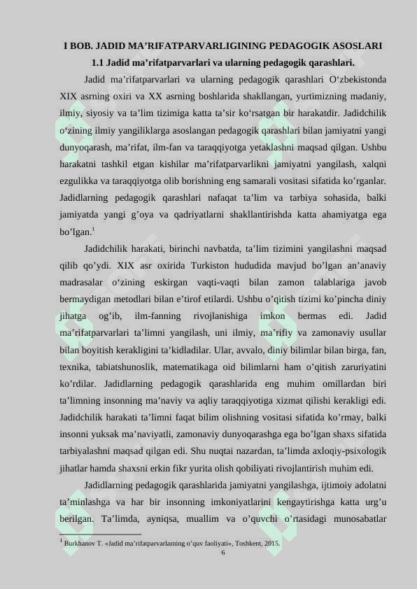 Pedagog faoliyatida jadid ma’rifatparvarlarining merosidan foydalanish 6
