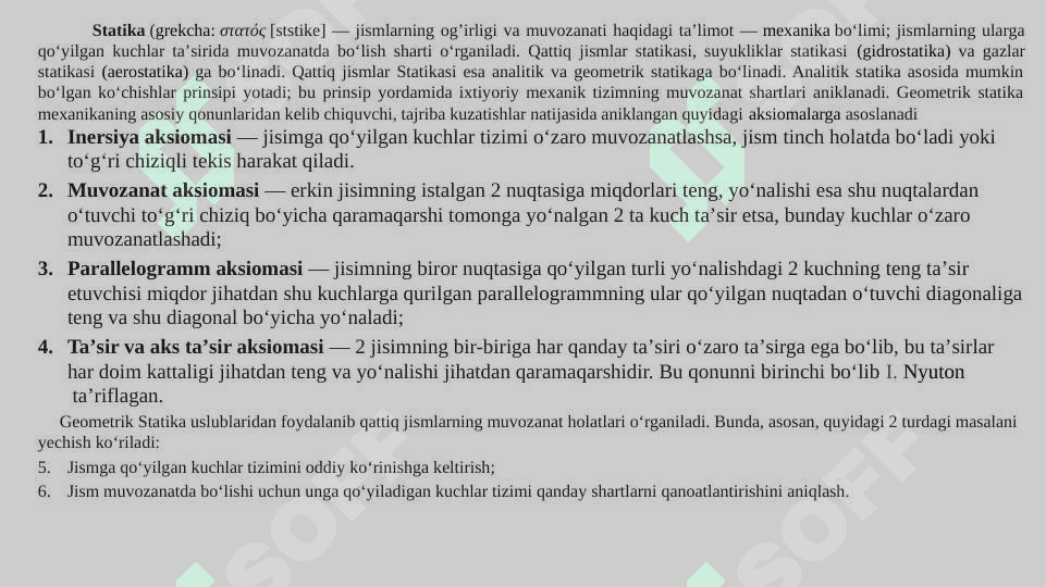 STATIKA ELEMENTLARI 4