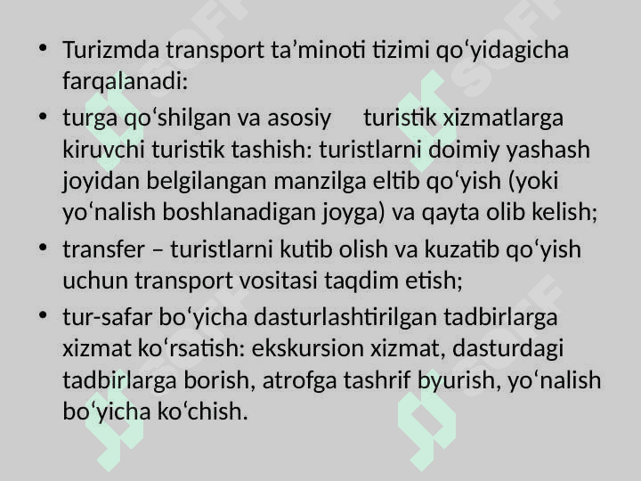 TURIZMDA TRANSPORT VOSITALARI 8
