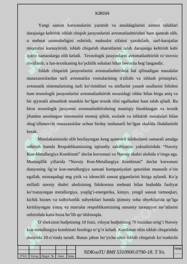 Multipliksor kanalli o‘lchash vositalarining strukturasi va ishlash prinsipi. 3