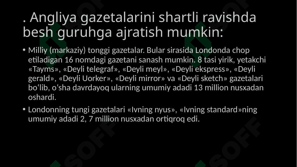 Angliya matbuoti va uning tarixi 3