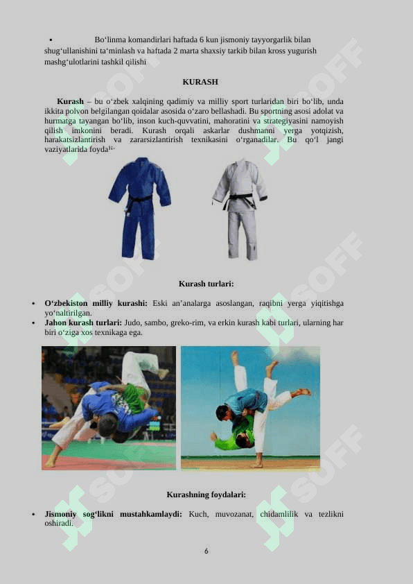 Jismoniy tayyorgarlik qo'llanma barcha sport turlari bo'yicha 6