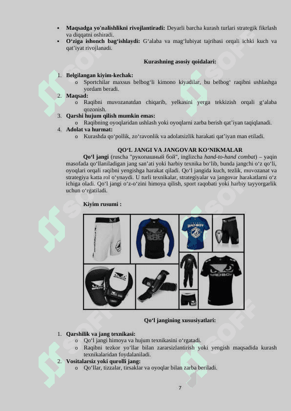 Jismoniy tayyorgarlik qo'llanma barcha sport turlari bo'yicha 7