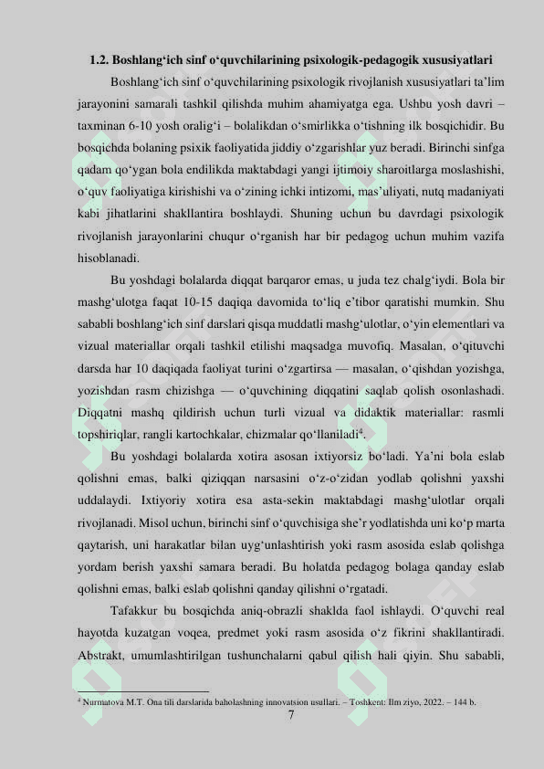 Boshlang'ich sinf o'quvchilarini ona tilidan bilimlarini tekshirish usullari (1) 7
