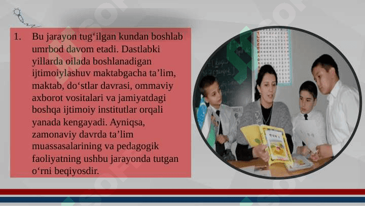 Ijtimoiylashuv ijtimoiy pedagogik jarayon 7