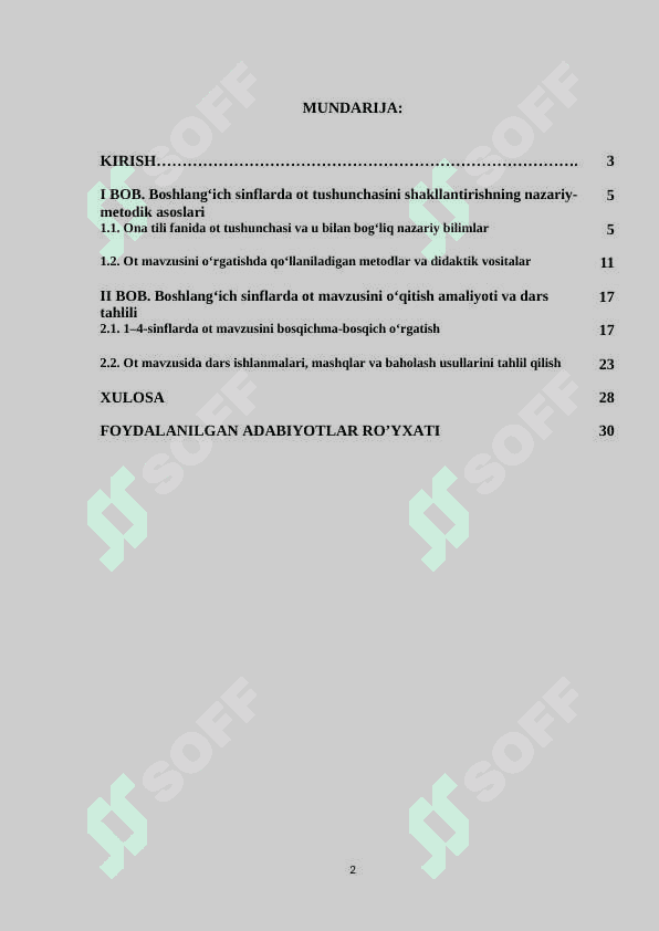 kurs ishisi Boshlang‘ich sinflarda ot mavzusi o‘rgatish metodikasi (2) 2