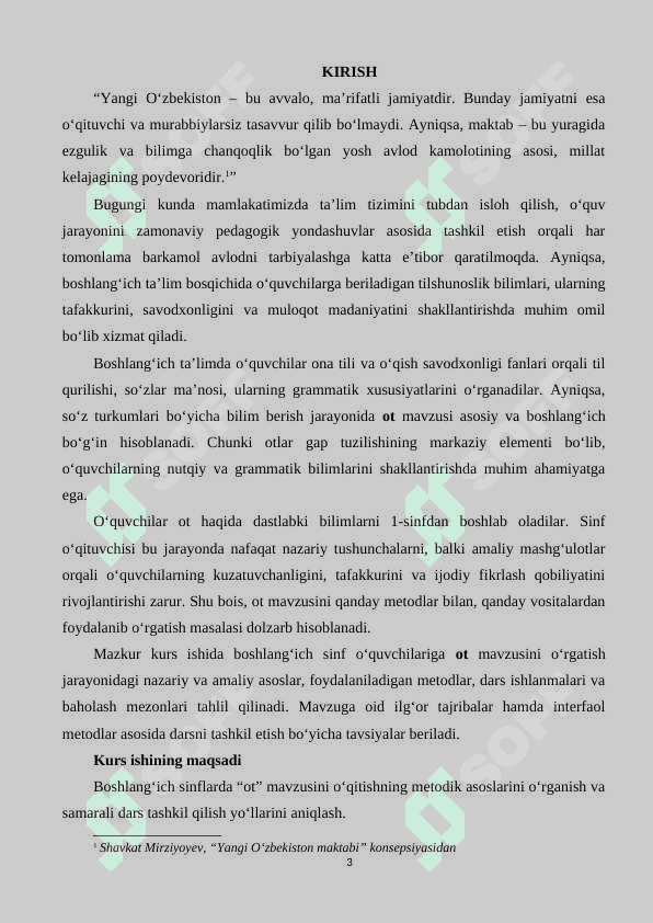 kurs ishisi Boshlang‘ich sinflarda ot mavzusi o‘rgatish metodikasi (2) 3