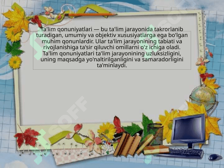 Ta'lim qonuniyatlari tamoyillari 4