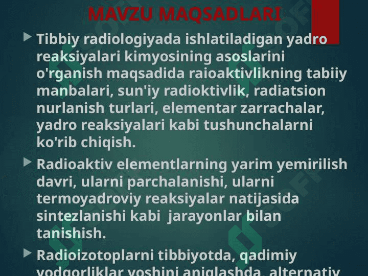 Yadro kimyosi. 2