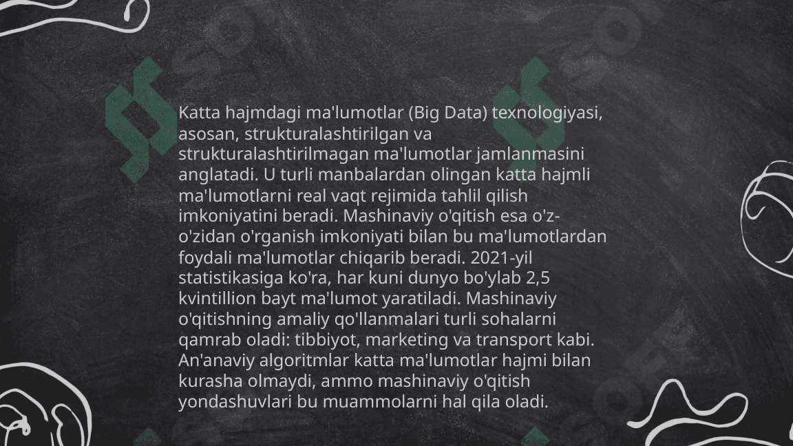 Taqdimot Katta hajmdagi ma'lumotlarni tahlil qilishda sun'iy intelekt 5