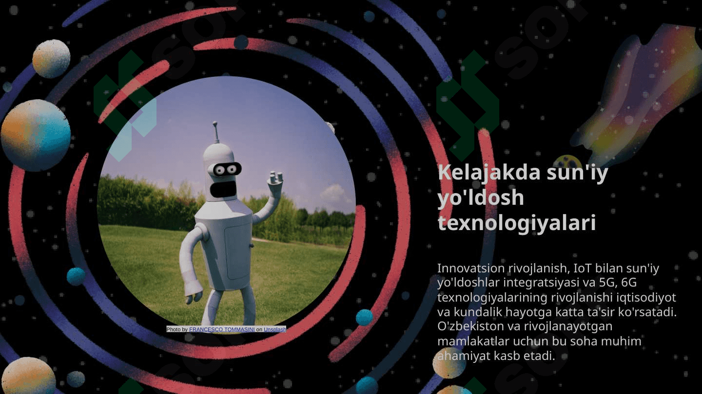 Sun'iy yo'ldosh aloqa texnologiyalari va iqtisodiyot. 6