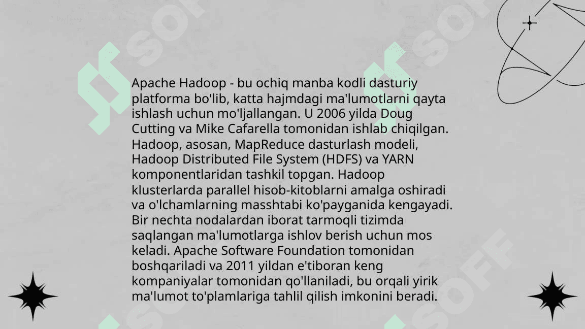 Katta maʼlumotlar( Big Data) ni qayta ishlash texnologiyalari 4