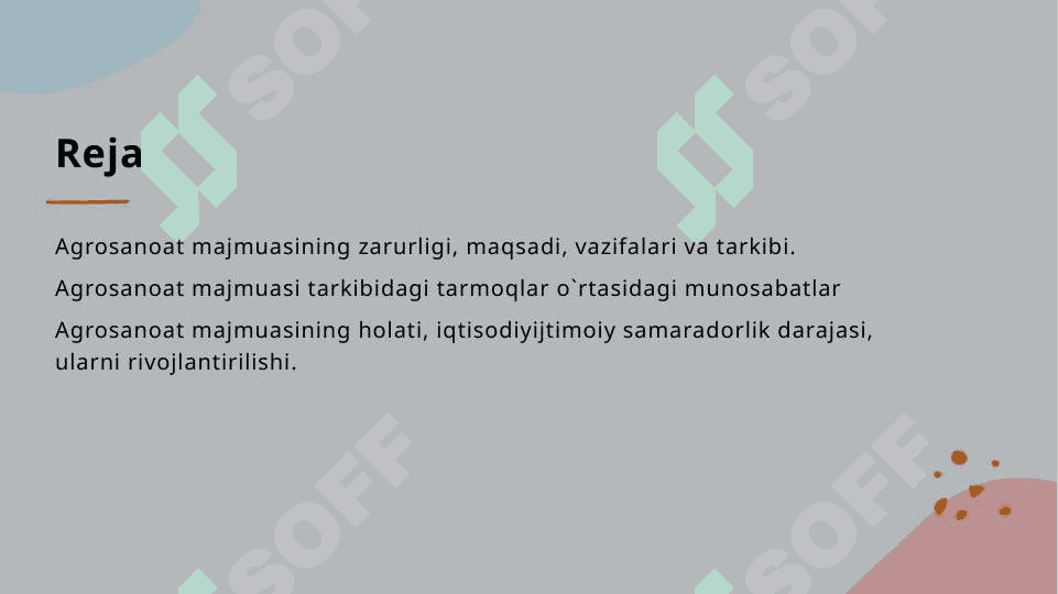 Global agrosanoat majmualari 2