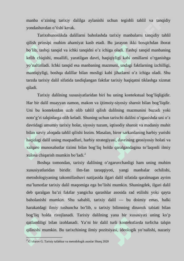 Tarixiy dalillarni interpretatsiya qilishda interfaol o’qitish usullarining o’rni 6