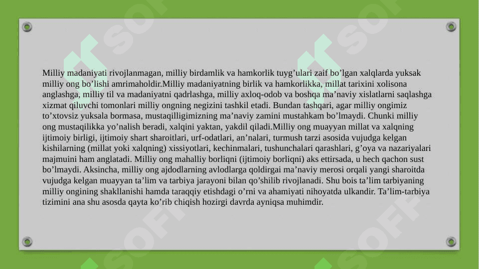 Milliy va umuminsoniy qadriyatlar dialektikasi. 3