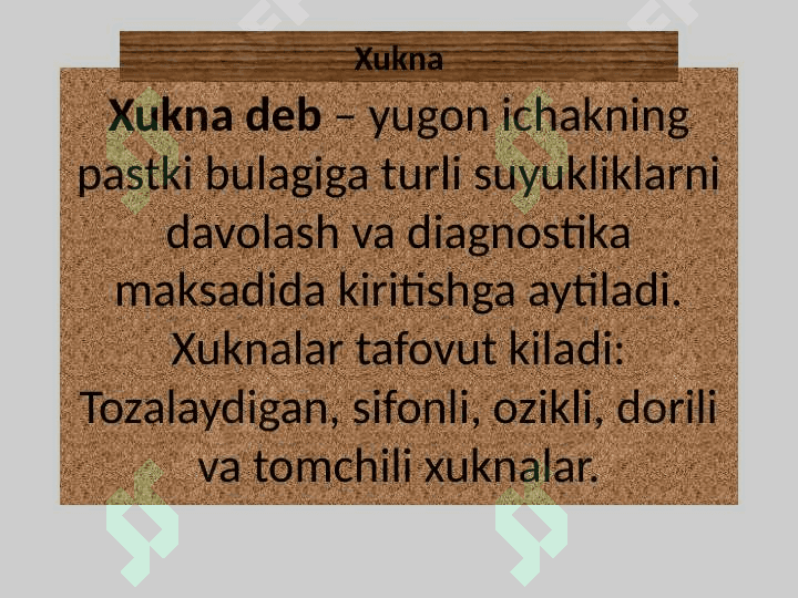 Xukna turlari 2