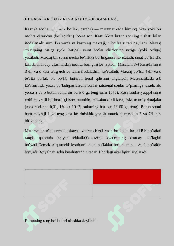 O’NLI KASRLAR VA ULAR USTIDA AMALLAR 8