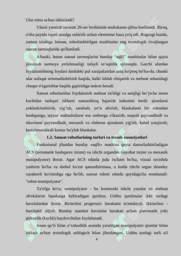 Sanoat robotlarning yuritmalari 6