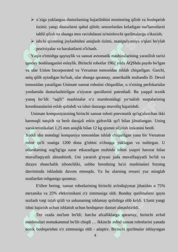 Sanoat robotlarning yuritmalari 8