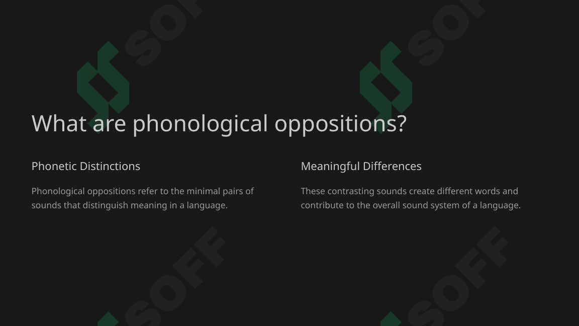 The classification of the phonological oppositions of vowels 2