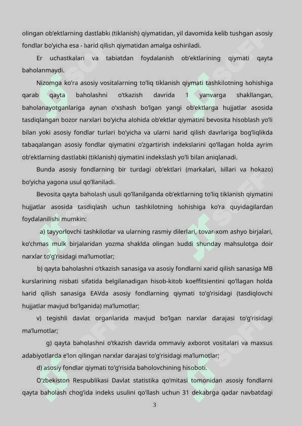 Byudjet tashkilotlarida asosiy vositalar va nomoddiy aktivlar hisobi 3