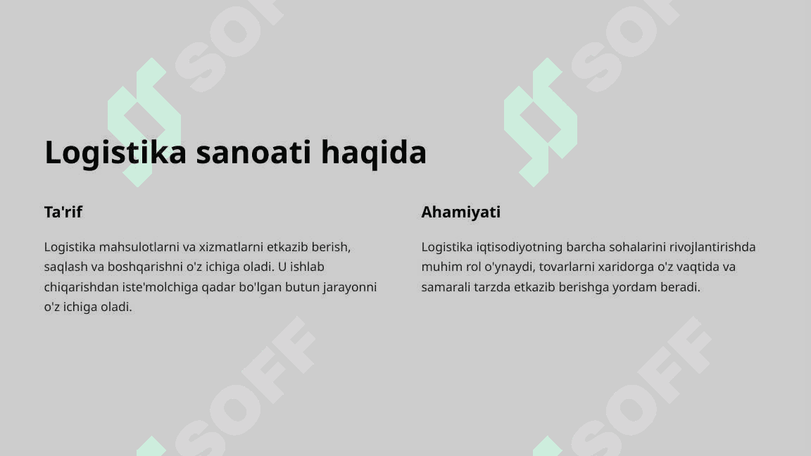 Dunyodagi Top 10 ta yirik logistika kompaniyalari 2