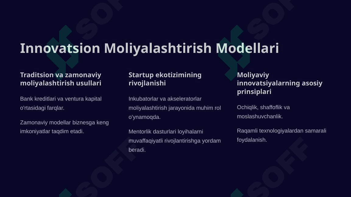 Innavatsion moliyalashtirish 3