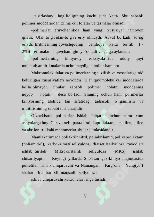 Getro zanjirli polimerlaning olinishi xossalari va ishlatilishi 5