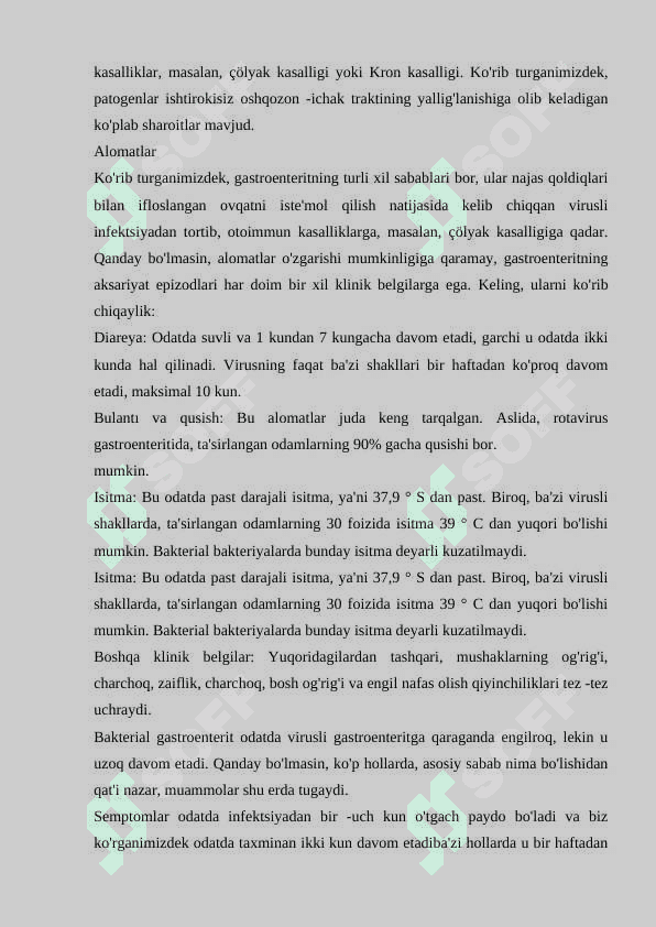 Odamlarda gastroenteritlarni qo'zg'atuvchi viruslar 4