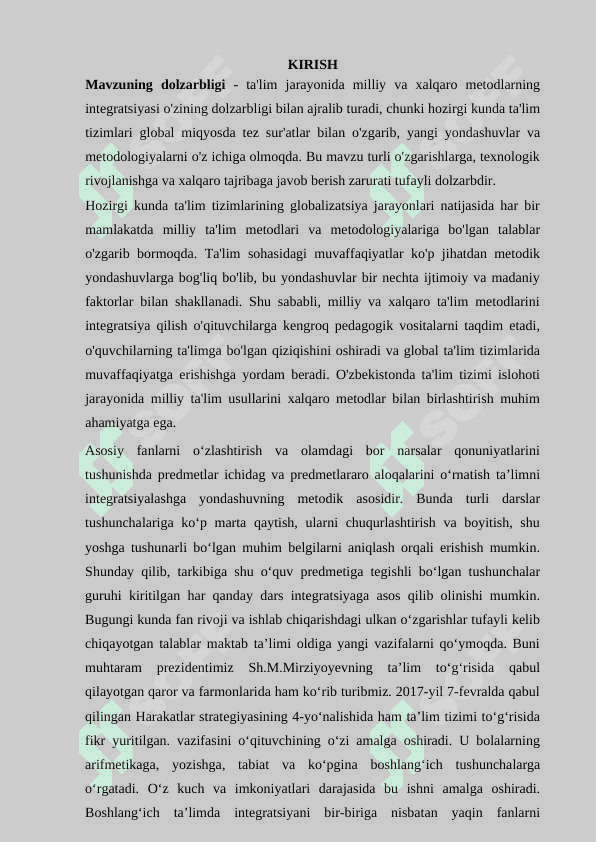 Boshlang‘ich ta’lim jarayonida integratsiyalashgan darslarni tashkil etish 2