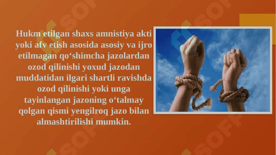 Jinoyat kodeksi 76-modda: amnitsiya va afv etish 2