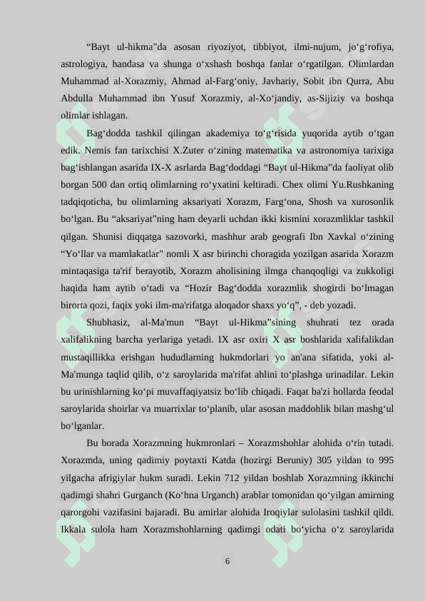 Ma’mun akademiyasining tiklanishi 6