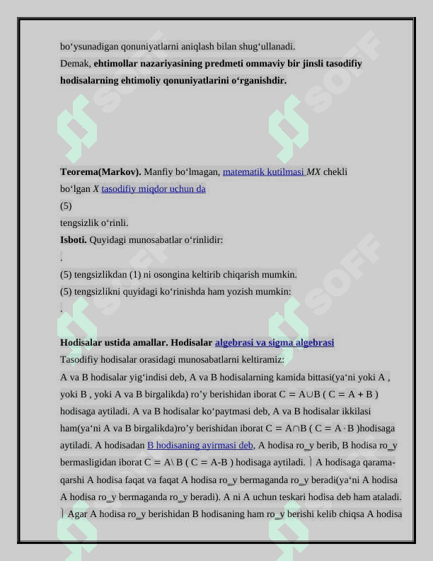 Hodisalar va Ehtimollik 3