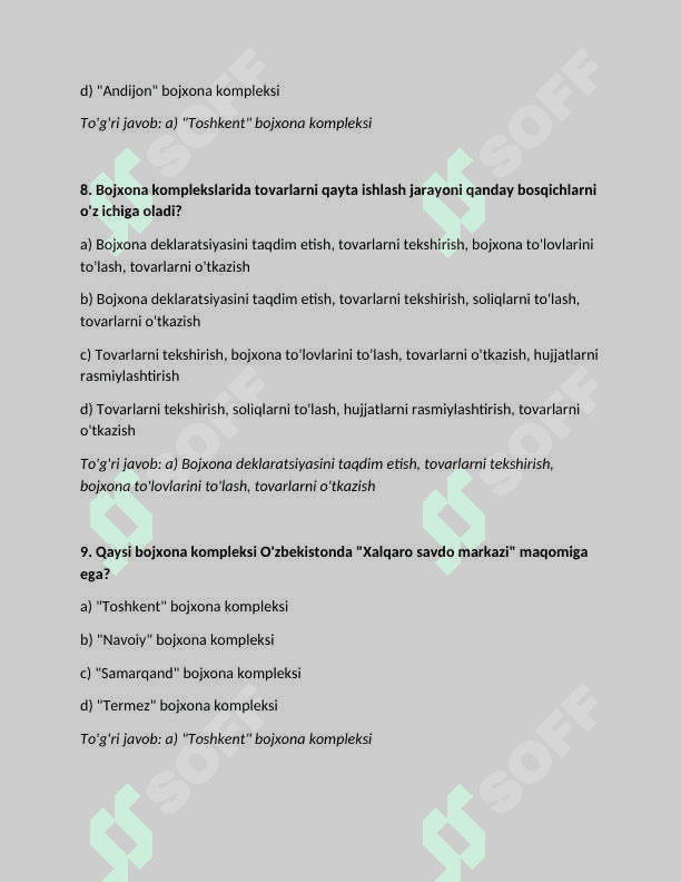 O'zbekiston Davlat Bojxona Qo'mitasi faoliyati 4