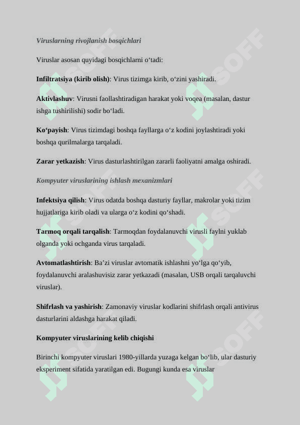 Kompyuter viruslari va virusdan himoyalanish usullari 7