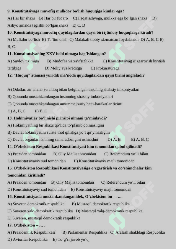 Huquq test 5 2