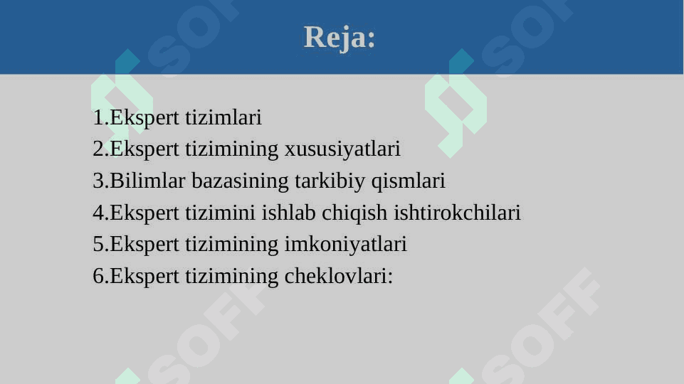 Ekspert Tizimlarida Bilimlar Bazasi va Qoidalar Yaratish Jarayonlari 2