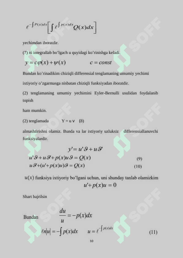 Chizziqli differinsial tenglamalar va Benulli tenglamasi.docx 8