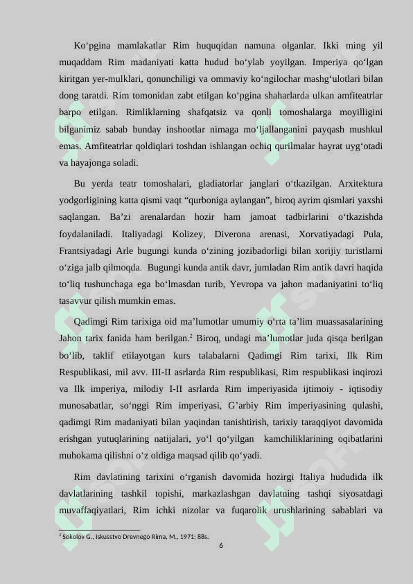 Rim imperiyasining G’arbiy va Sharqiy imperiyalarga bo’lishi, uning sabablari.docx 6