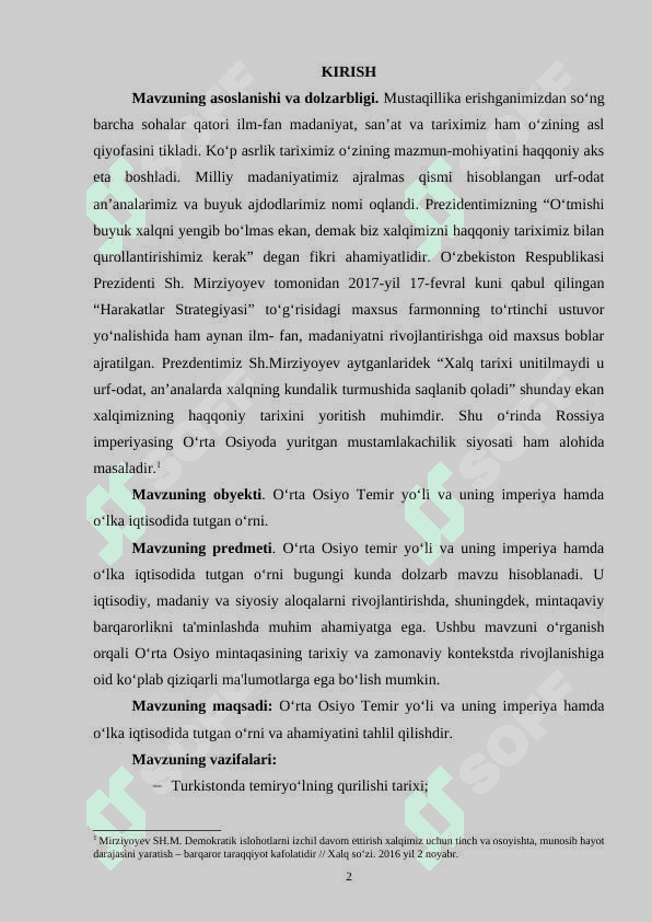 Oʻrta Osiyo Temir yoʻli. Uning imperiya va oʻlka iqtisodida tutgan oʻrni 2