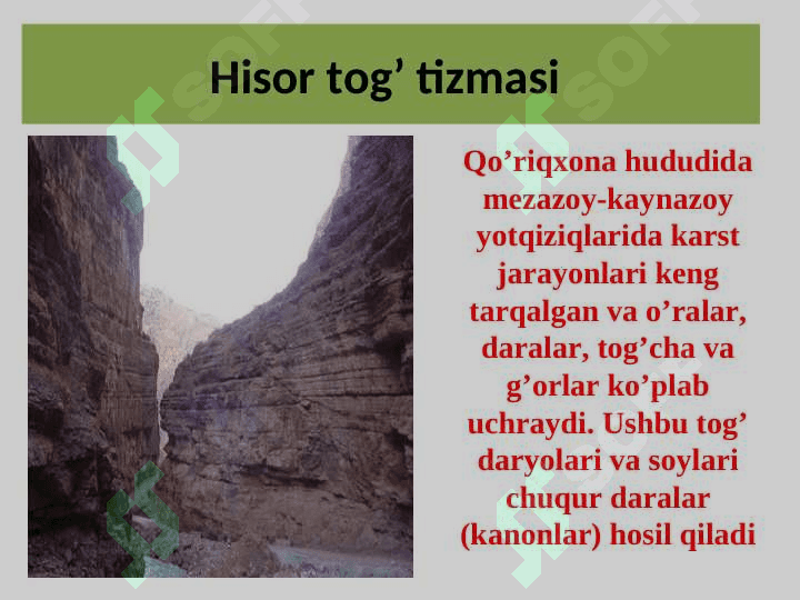 O’zbekiston tabiat yodgorliklari va ularning xillari 4