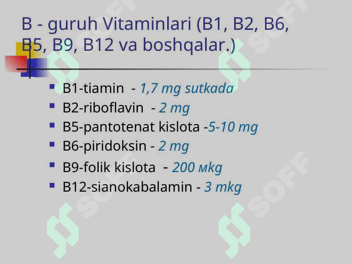 Suvda eruvchi vitaminlarar 5