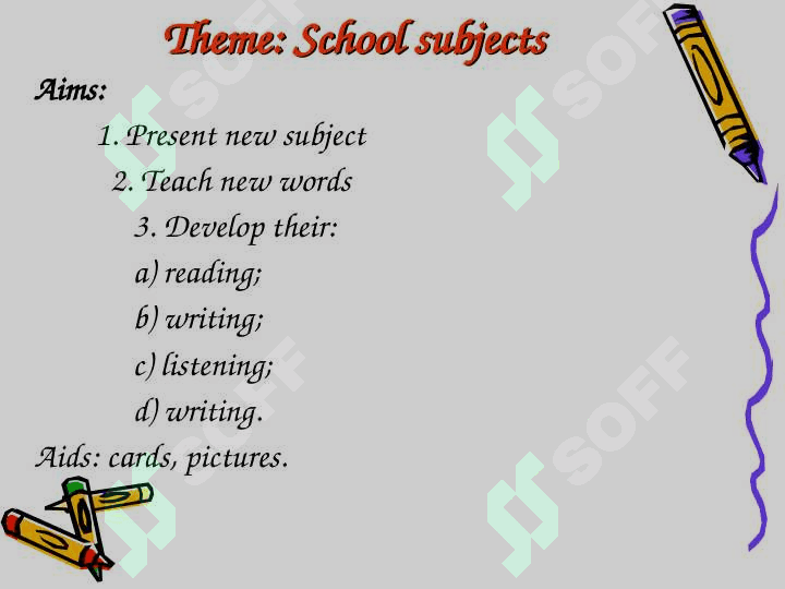 School Subjects 2