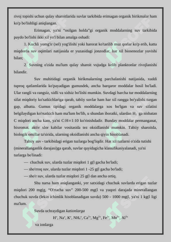 Suv qattiqligi va uning yumshatish usullari 4