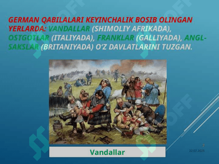 Varvar qirolliklari va Xalqlarning buyuk ko'chishi 7