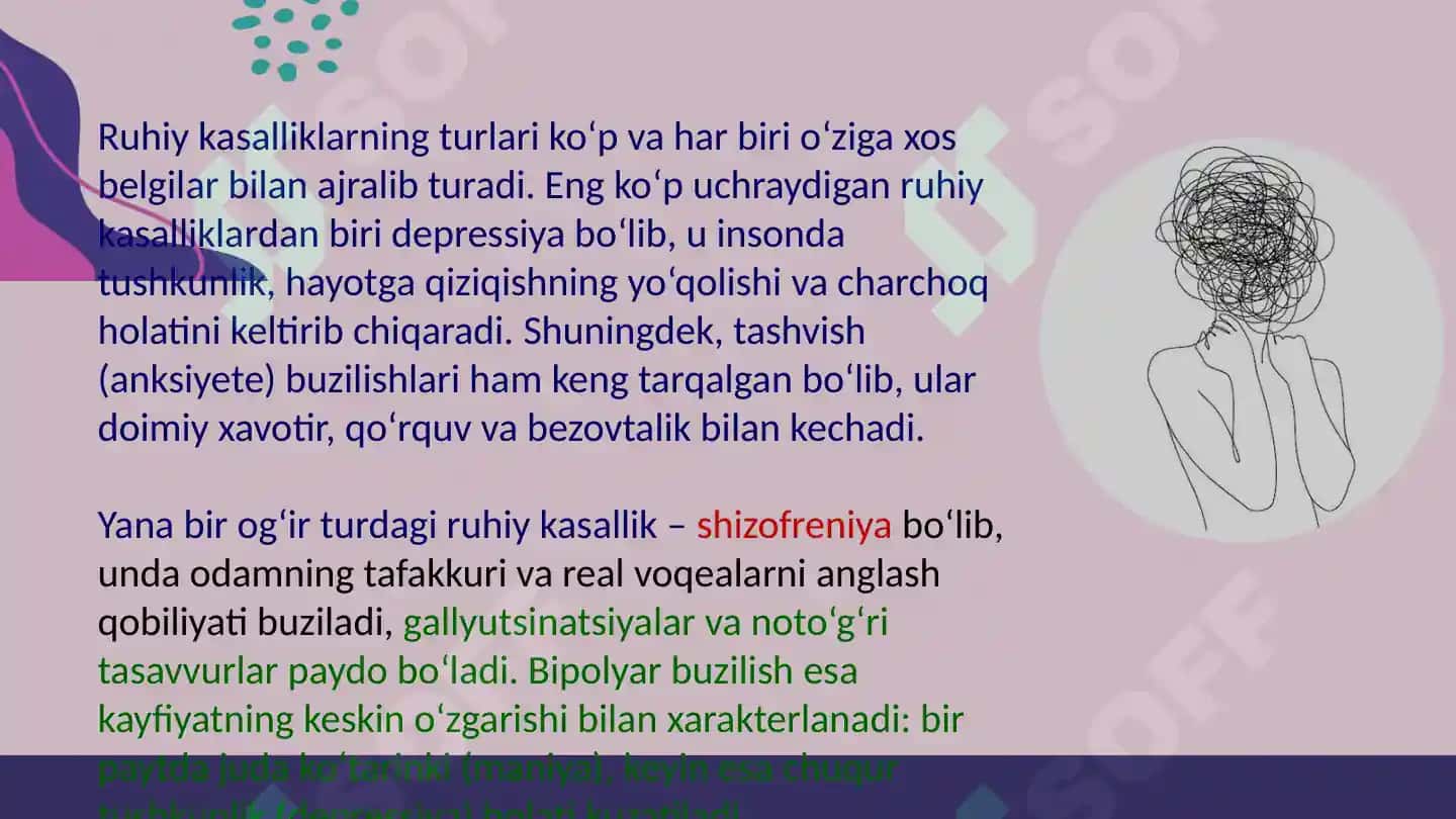 Ruhiy kasalliklar va ular bilan muloqot qilish 3