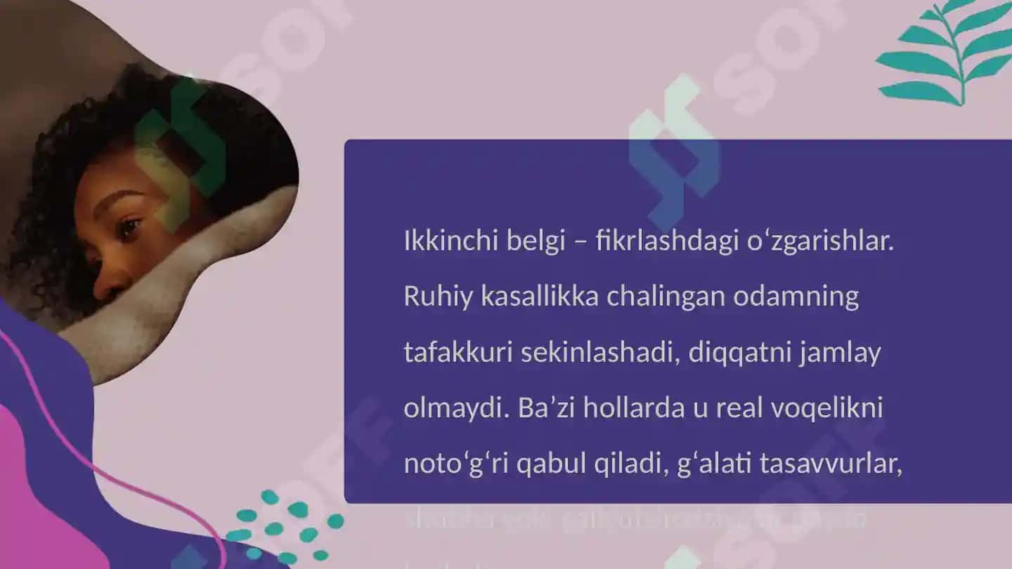 Ruhiy kasalliklar va ular bilan muloqot qilish 8