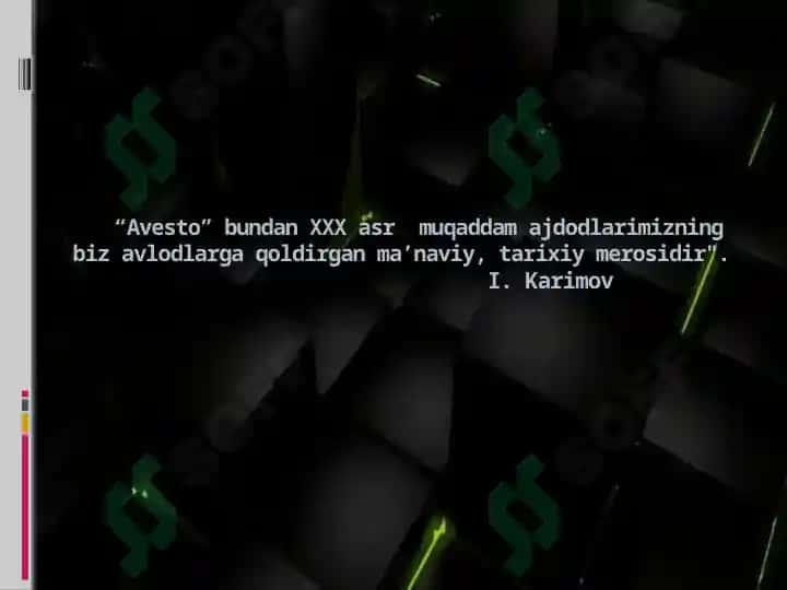 AVESTO – Zardushtiylikning muqaddas kitobi 2