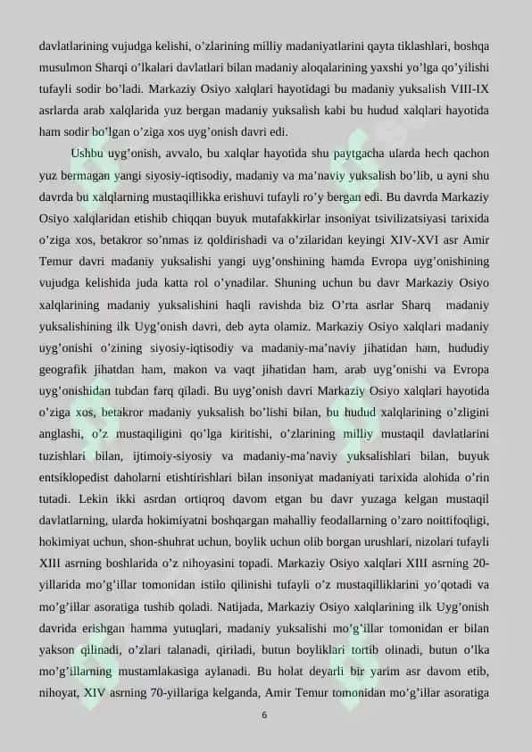 UMUMINSONIY QADRIYATLAR. 6
